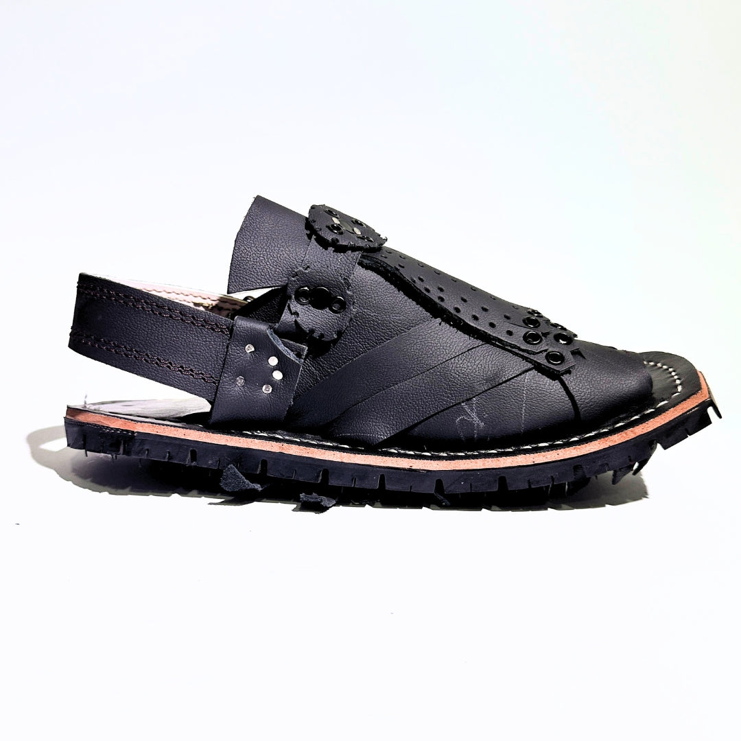Handmade Balochi Leather Chawat – Marri Tribal Design (Men’s Traditional Wear)