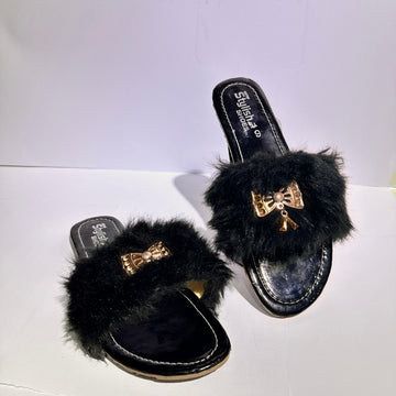 Bostaan Comfort Glide – Lightweight Black Slippers for Women
